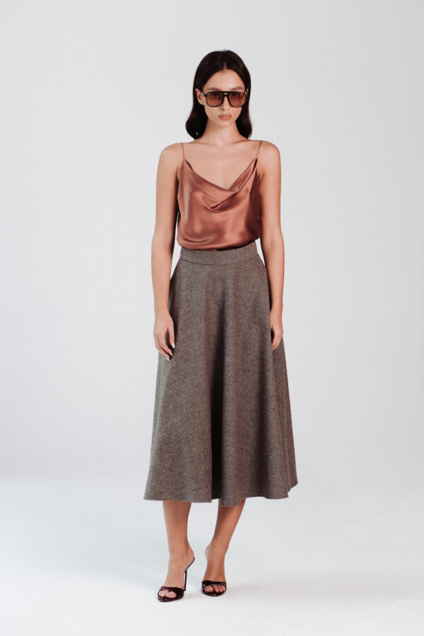 Fluttering Wool A Skirt