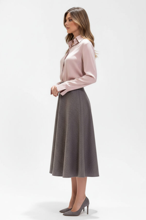 Fluttering Wool A Skirt