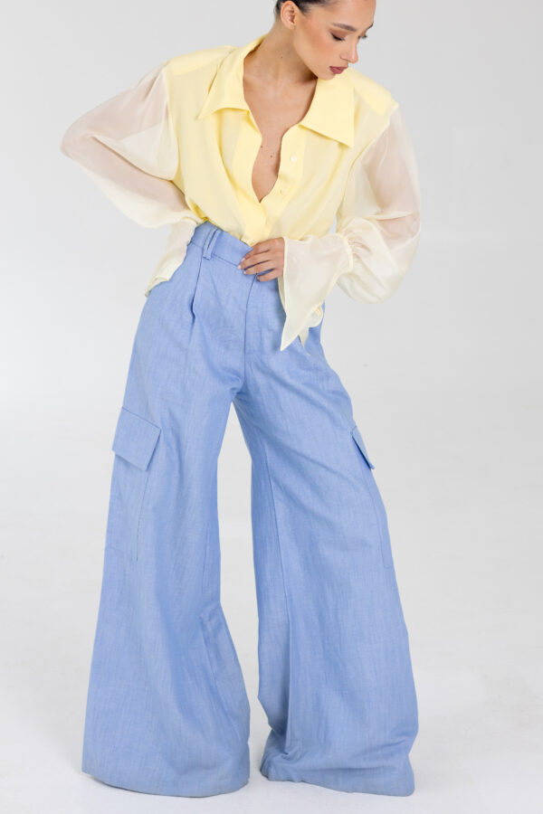 Sky Linen Pants