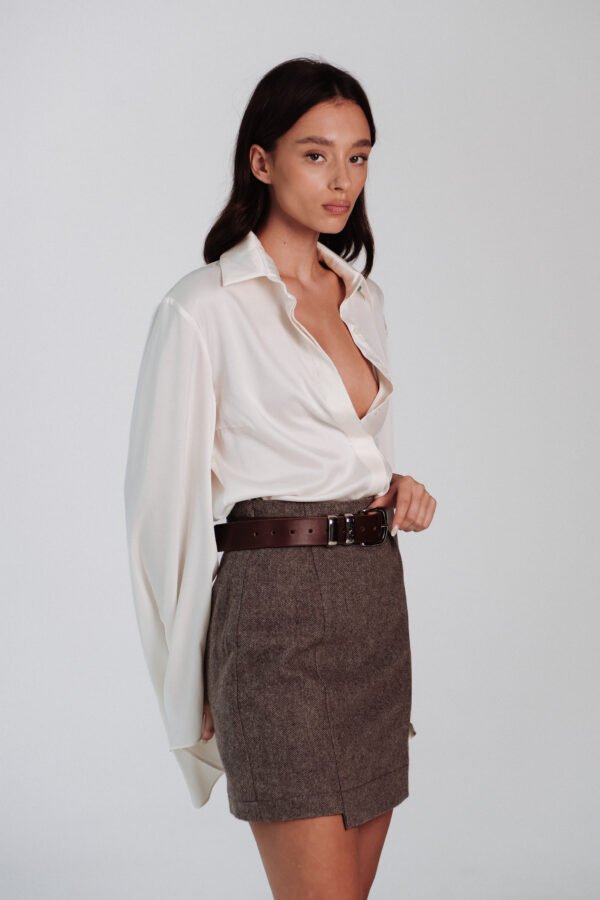 Mini Wool Skirt
