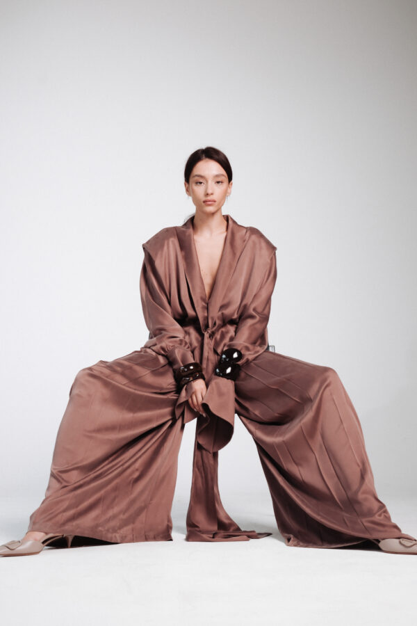Power Bow Suit Pants