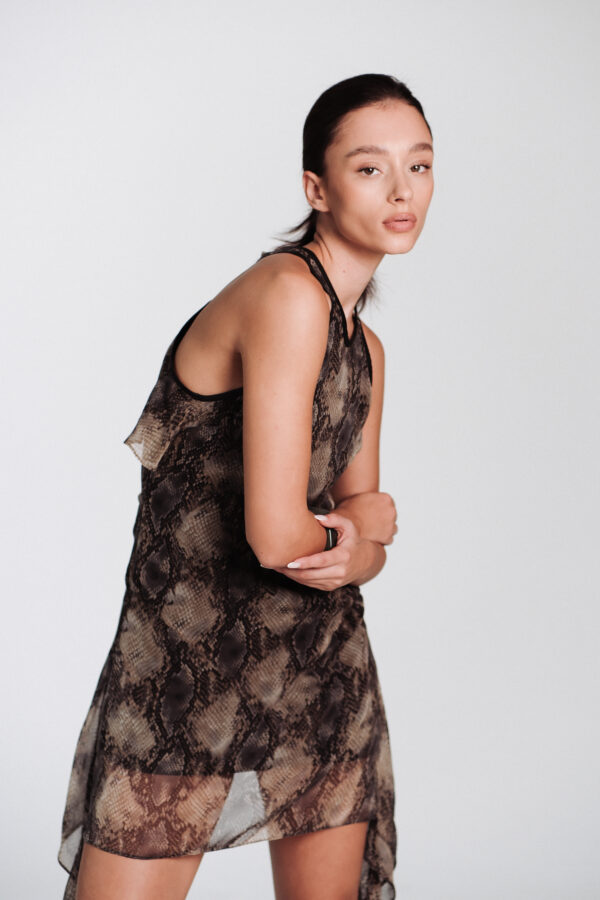 Illusion Dress Snakeskin