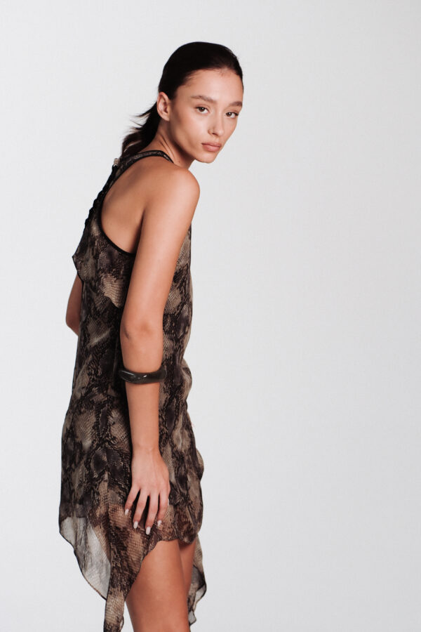 Illusion Dress Snakeskin